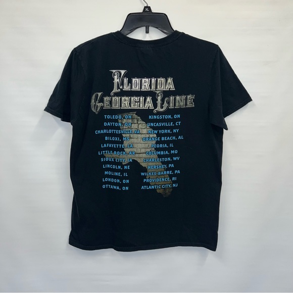 Gildan T-Shirt Mens Medium Multicolor 100% Cotton Florida Georgia Line Concert - Picture 2 of 15